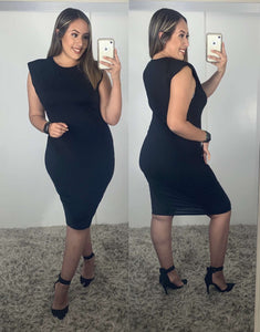 Thalia Mini Dress ( Black)