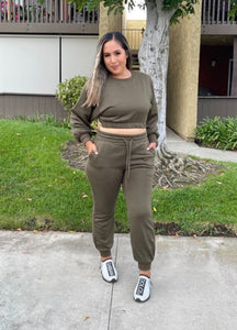 Sporty Couture Set (DK Olive)