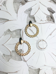 Sofia Hoop Earrings (Gold)
