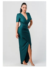 Load image into Gallery viewer, Simple Elegance Dress (Hunter Green)