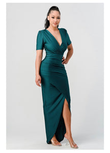 Simple Elegance Dress (Hunter Green)