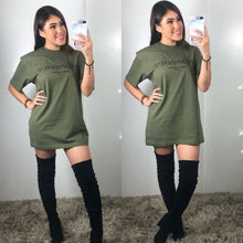 Load image into Gallery viewer, Vintage Y Inspo Tee (Olive Green)